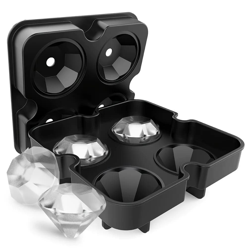 Vassoio per cubetti di ghiaccio a diamante