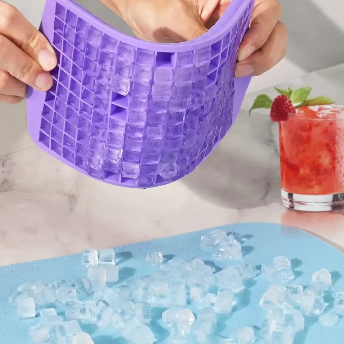 Vassoio mini per cubetti di ghiaccio da 160 griglie