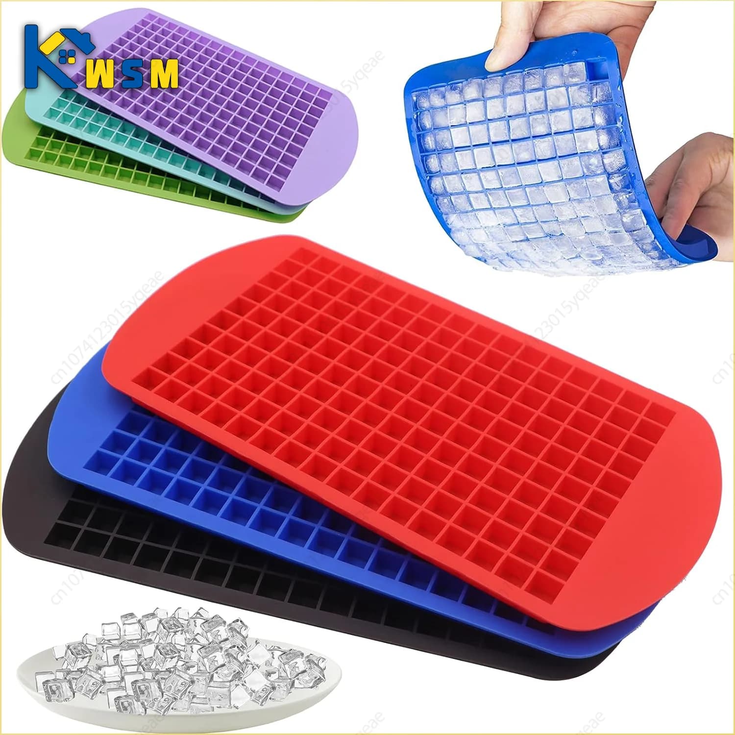 Vassoio mini per cubetti di ghiaccio da 160 griglie